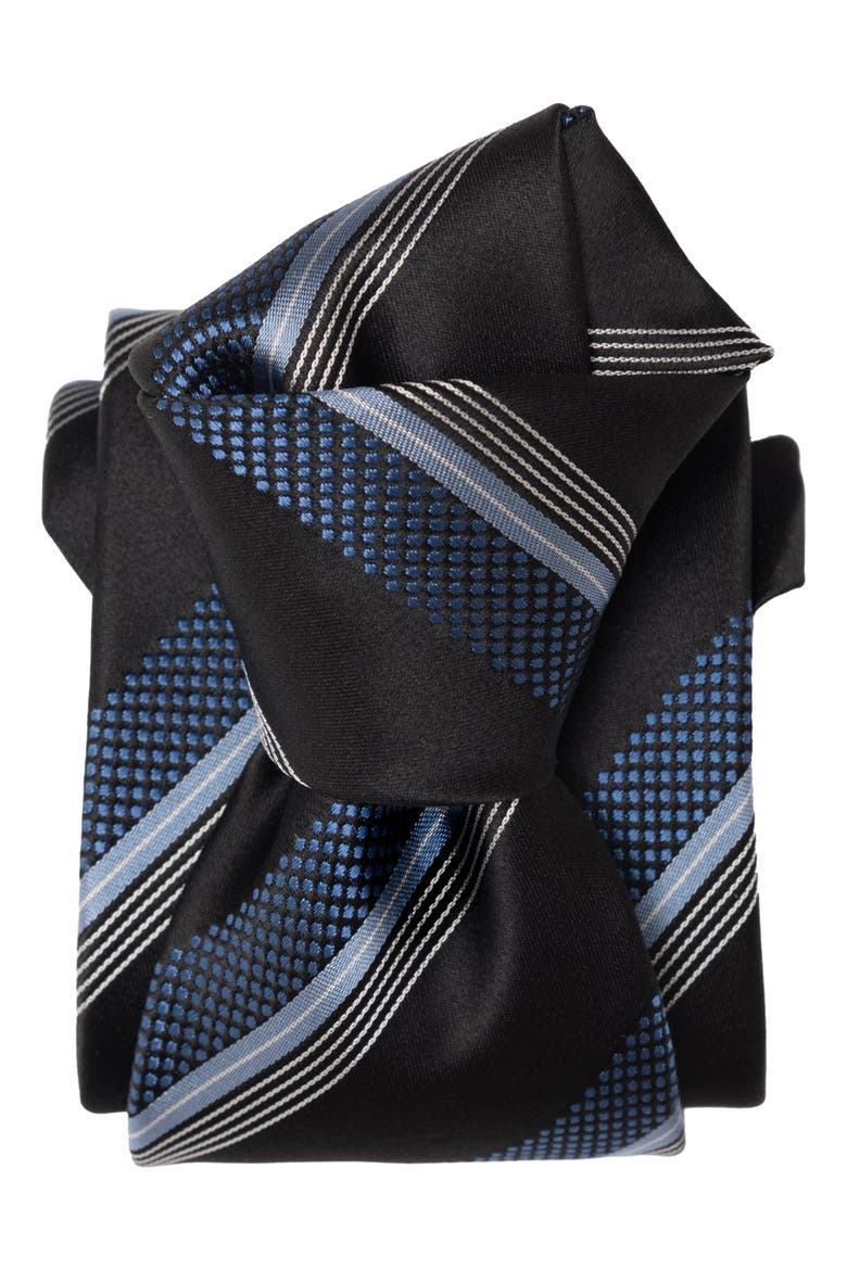 Corso - Silk Jacquard Tie for Men, Alternate, color, Black