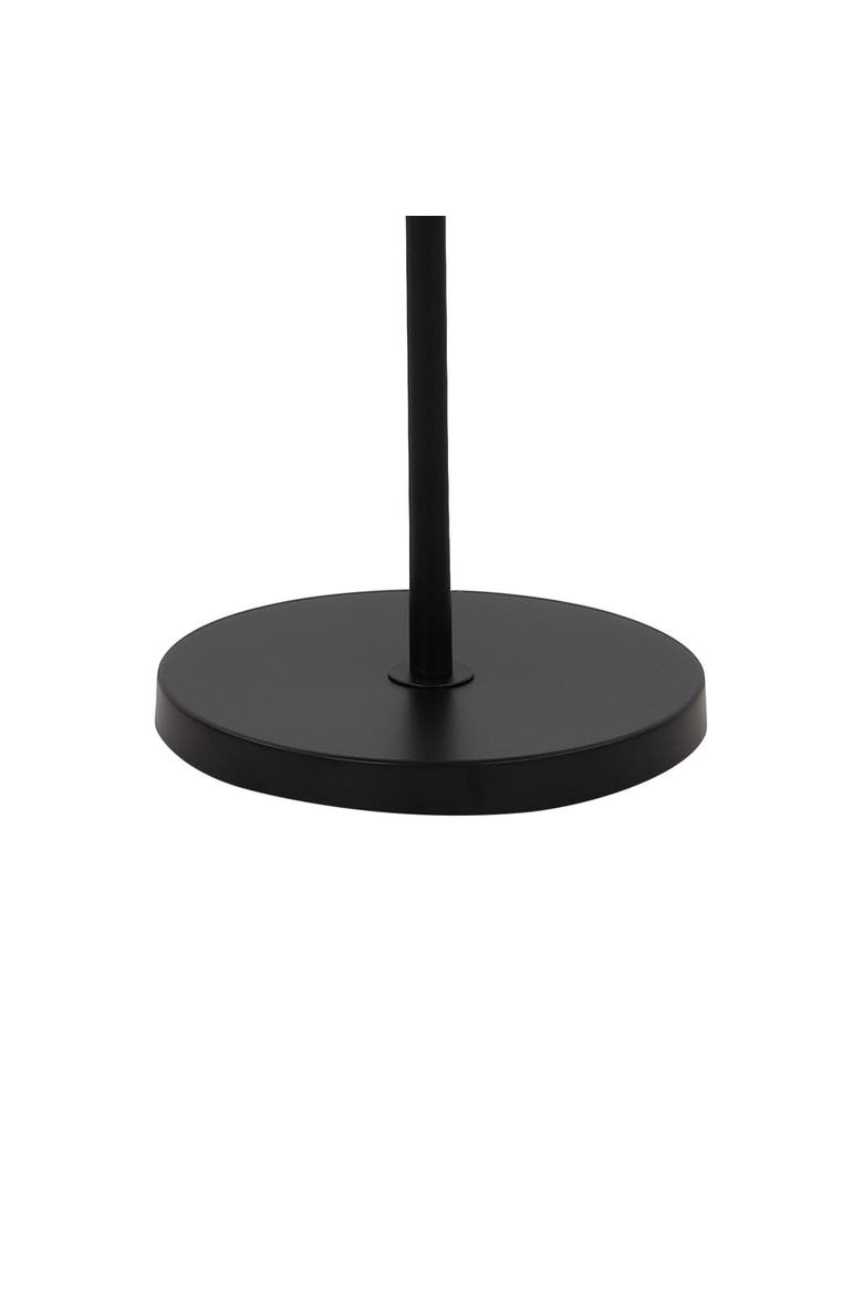 Sylva 3-Light Mid-Century Modern Head-Adjustable Iron LED Arc Floor Lamp, Alternate, color, Black