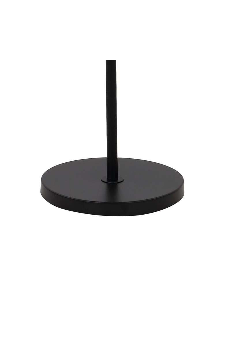 JONATHAN Y Sylva 3-Light Mid-Century Modern Head-Adjustable Iron LED Arc Floor Lamp, Alternate, color, Black