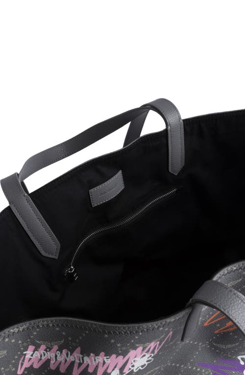 Zadig & Voltaire Z Extra Large Monogram Shopper Tote In Multi