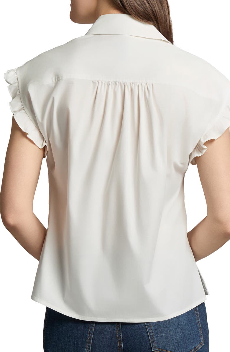 Jones New York Ruffle Sleeve Button-Up Shirt, Alternate, color, 