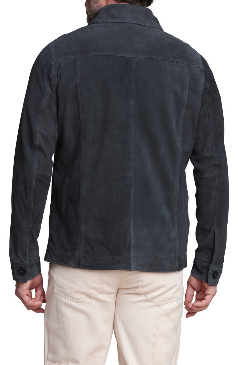 Bagatelle Suede Barn Jacket, Alternate, color, Dusk