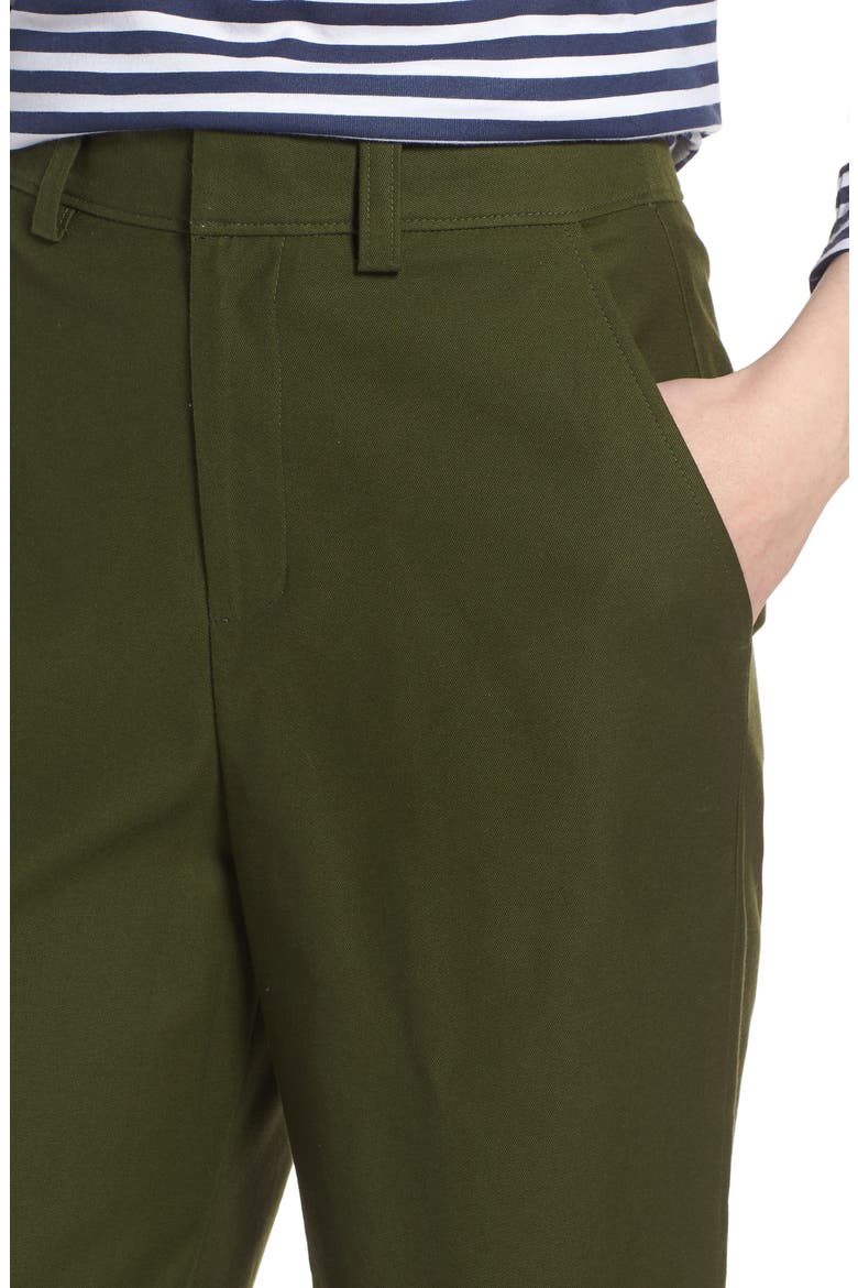 High Waist Crop Wide Leg Pants, Alternate, color, GREEN ZEN