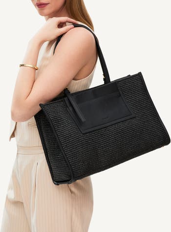 RADLEY バーリントン 大きなオープントップトート Radley The Burlington - Raffia Large Open Top Tote Bag