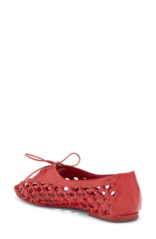Jeffrey Campbell Zahra Woven Derby In Red