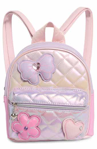 Bow Appliqué Quilted Mini Backpack