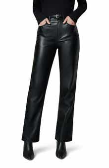 Joe's The Margot High Waist Relaxed Straight Leg Faux Leather Jeans