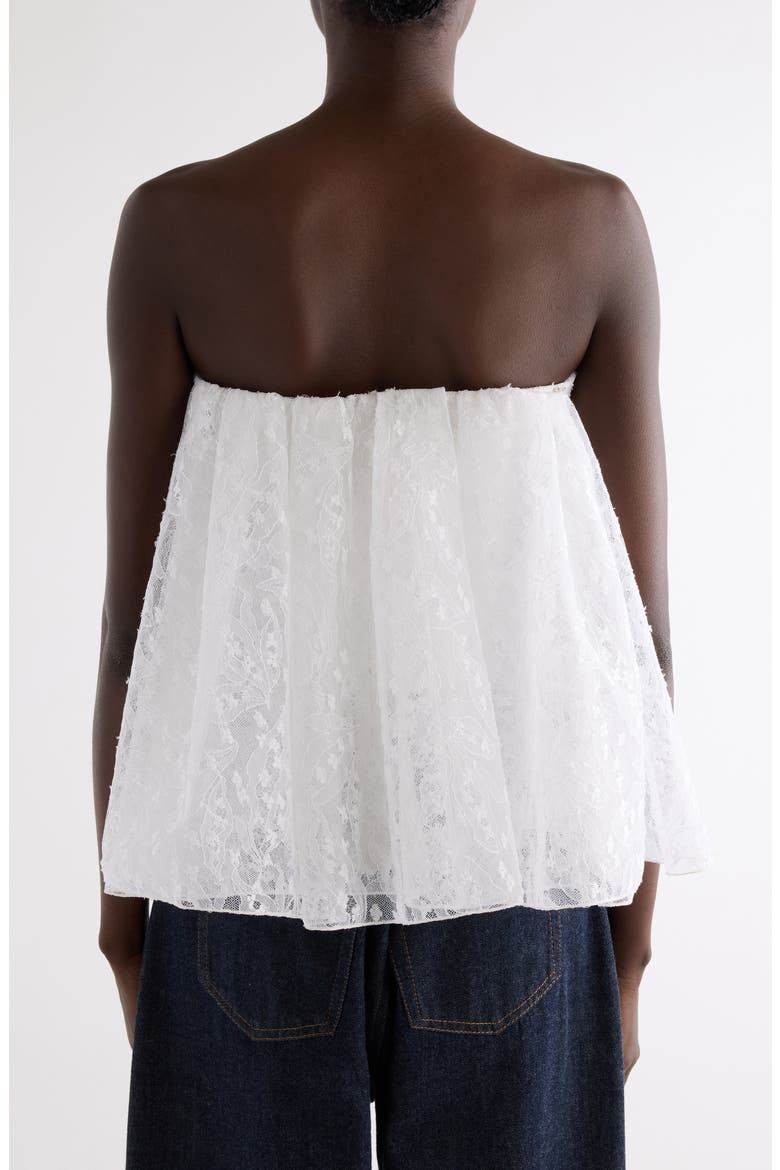 Cape Back Lace Bustier Top, Alternate, color, WHITE