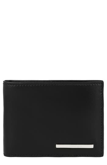Ferragamo Crosta Polo Bifold Wallet In Black