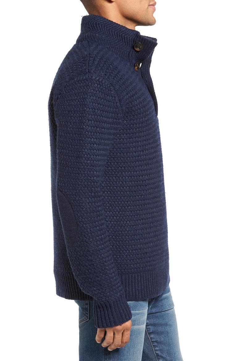 Military Henley Sweater, Alternate, color, NAVY