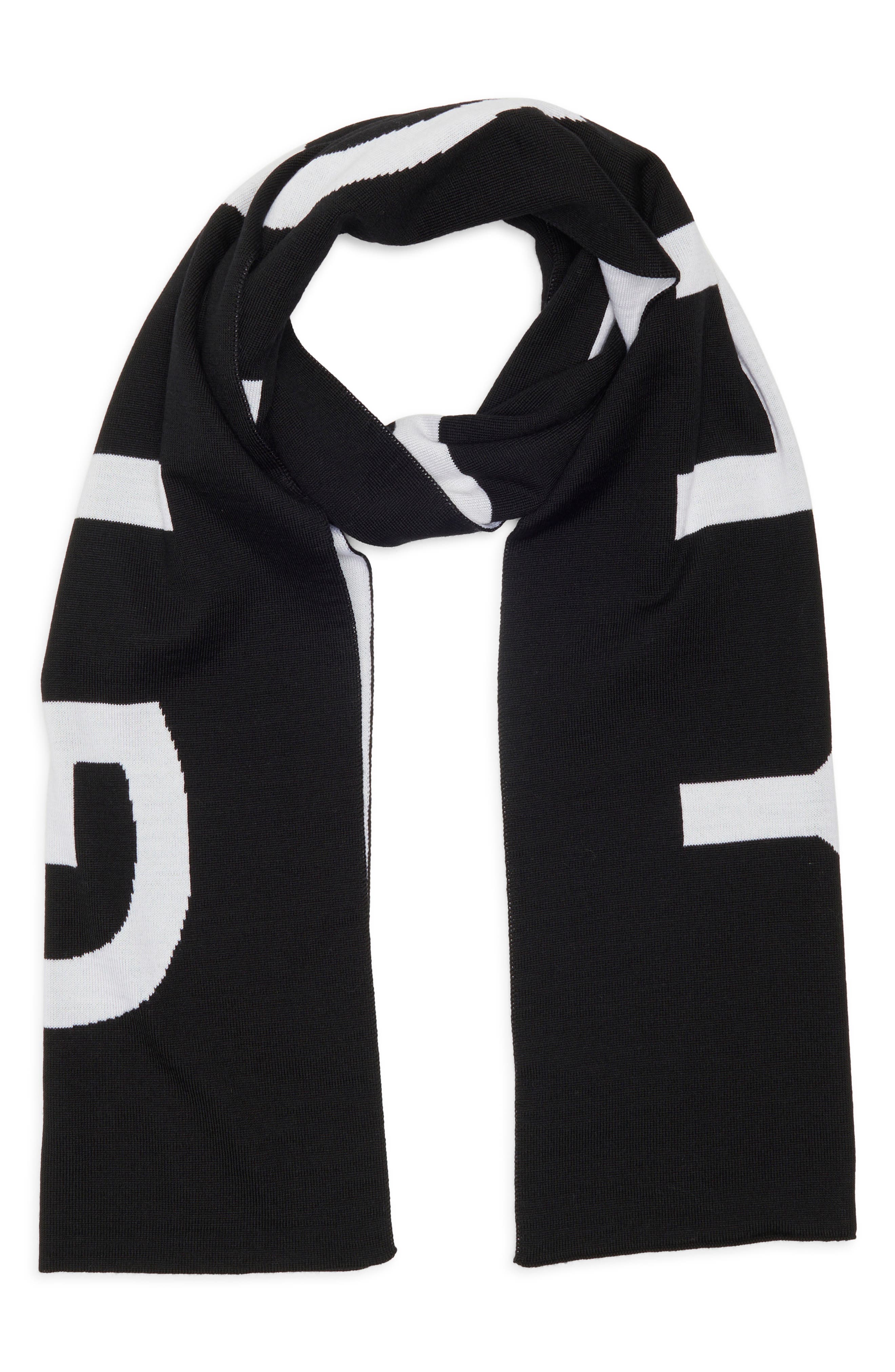 Givenchy Intarsia Logo Wool Scarf