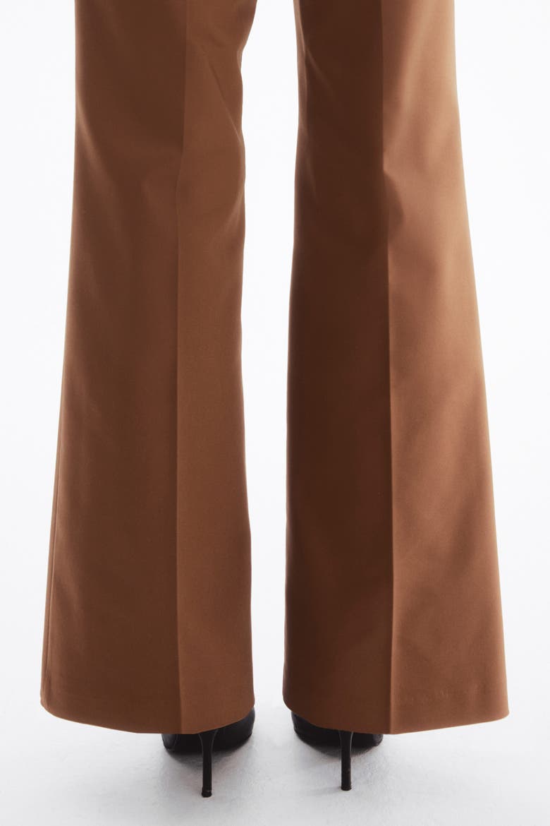 Belted Bootcut Pants, Alternate, color, Brown