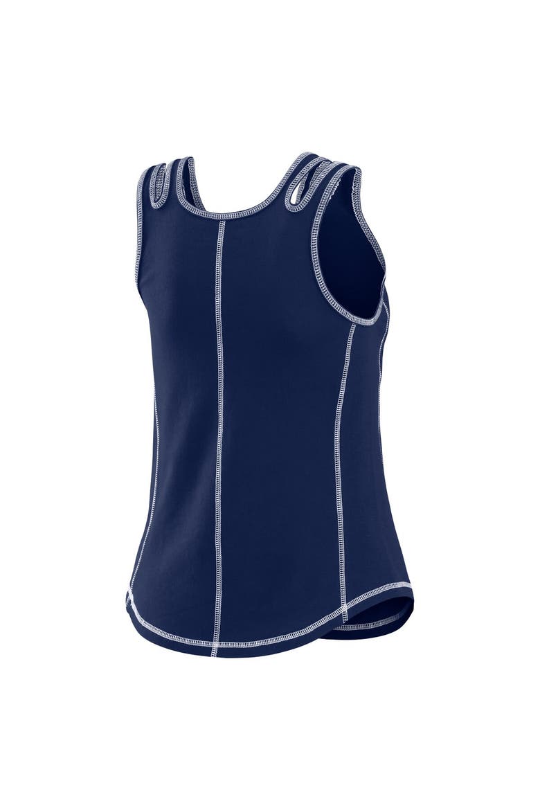 Women's WEAR by Erin Andrews Navy St. Louis Cardinals Contrast Stitch Tank Top, Alternate, color, Navy