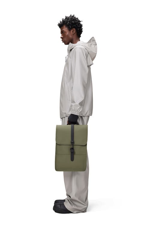 Rains Mini Waterproof Backpack In Green