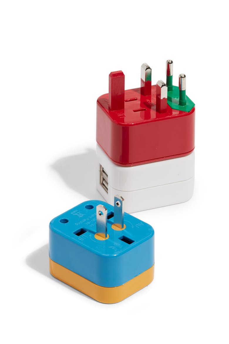 5-in-1 Universal Travel Adapter, Main, color, MULTI