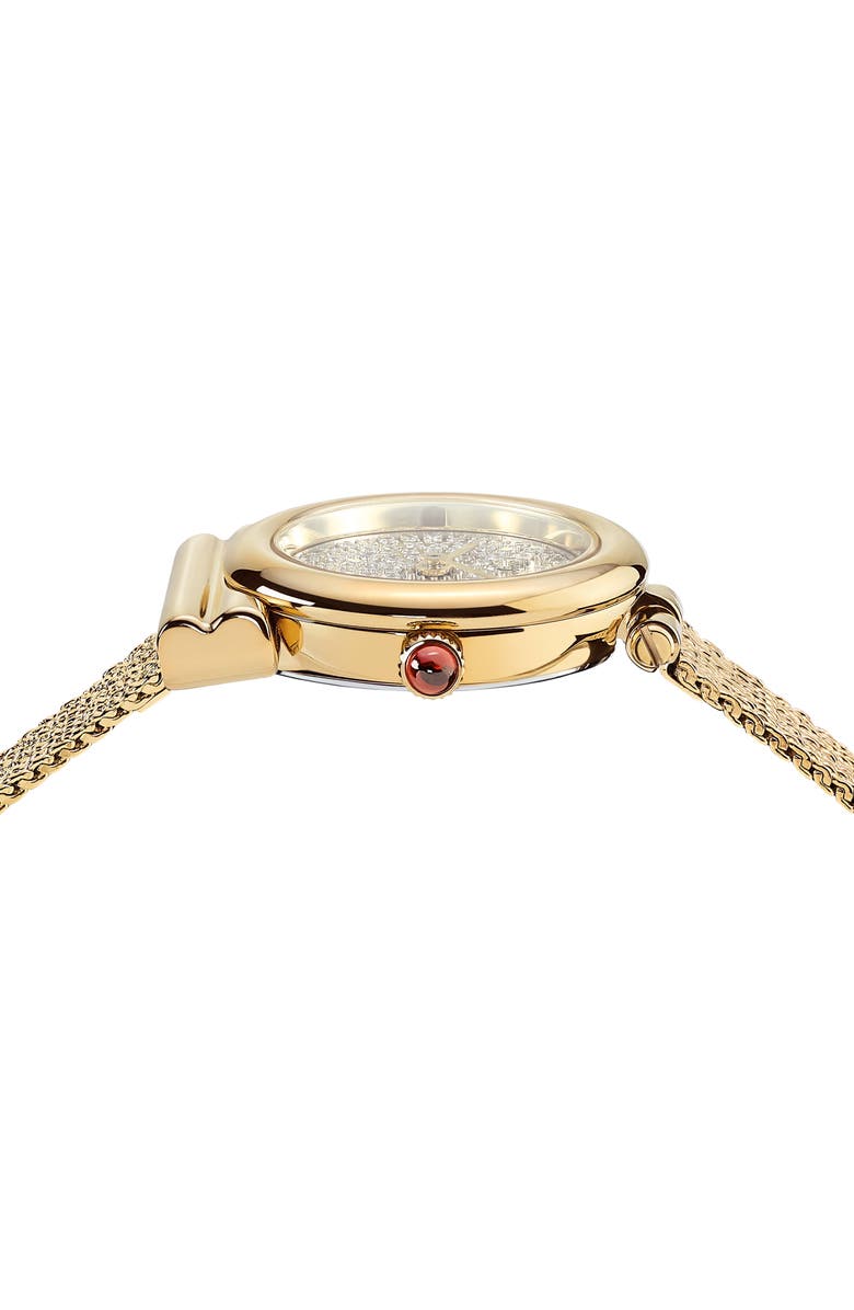 FERRAGAMO Gancini Holiday Diamond Pavé Bracelet Watch, 22mm, Alternate, color, 