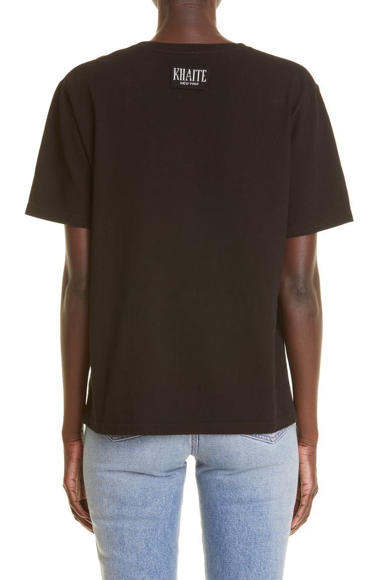 Mae Cotton T-Shirt, Alternate, color, BLACK