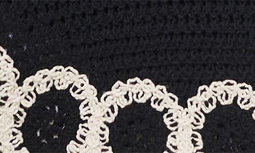 Mango Circle Print Crochet Vest In Multi