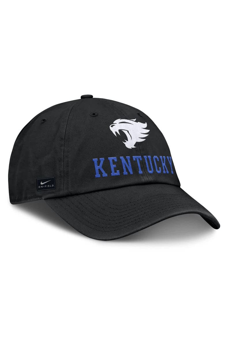 Nike Men's Nike Black Kentucky Wildcats 2025 Sideline Club Adjustable Hat, Alternate, color, 