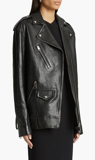 Khaite Hanson Leather Moto Jacket | Nordstrom