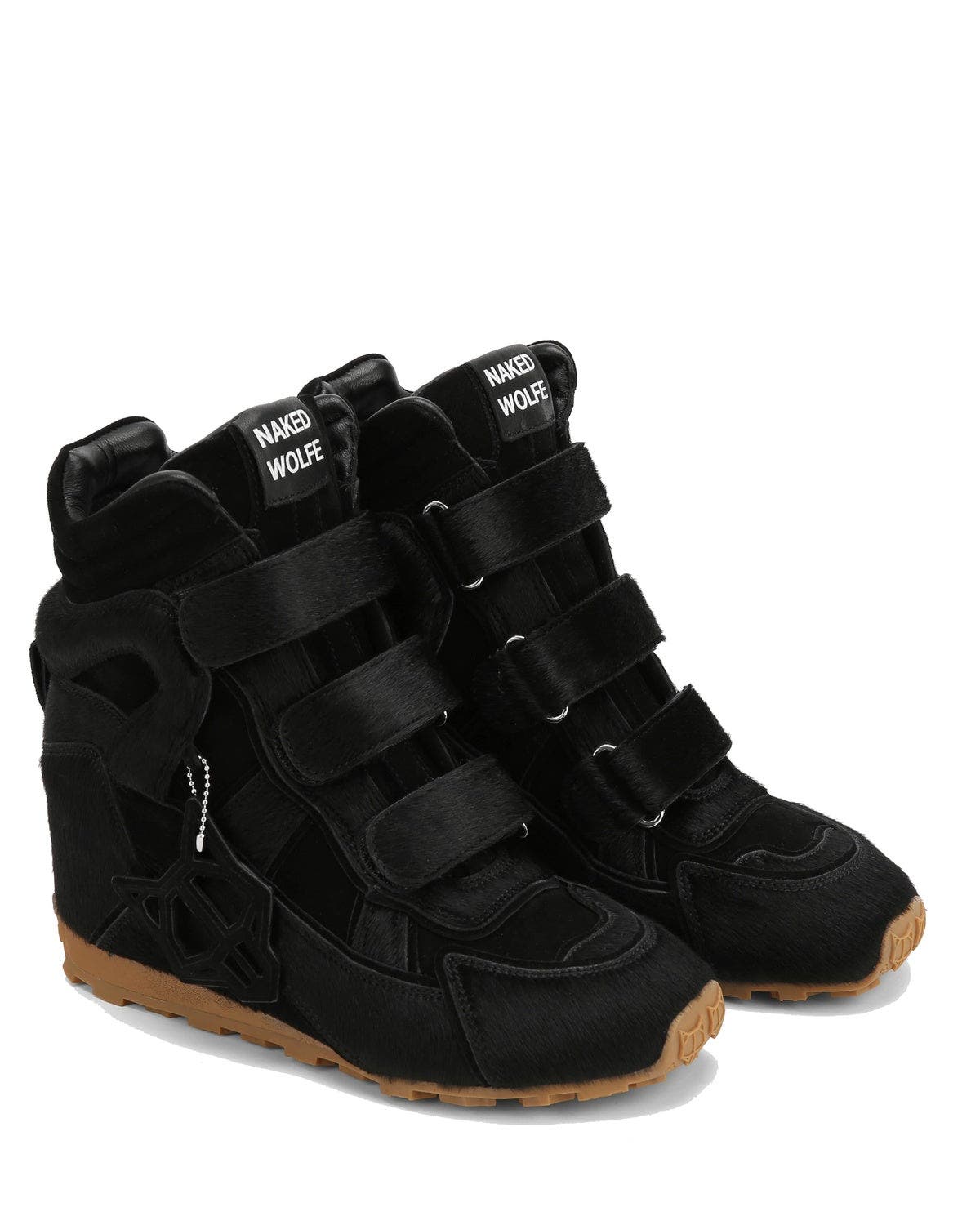 Naked Wolfe Element Wedge, Main, color, Black Pony