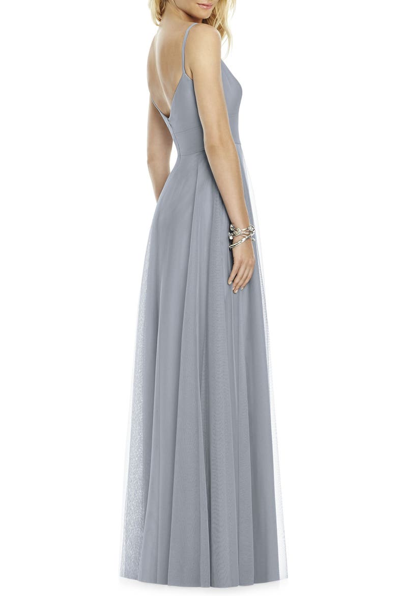Sweetheart Neck Tulle A-Line Gown, Alternate, color, PLATINUM