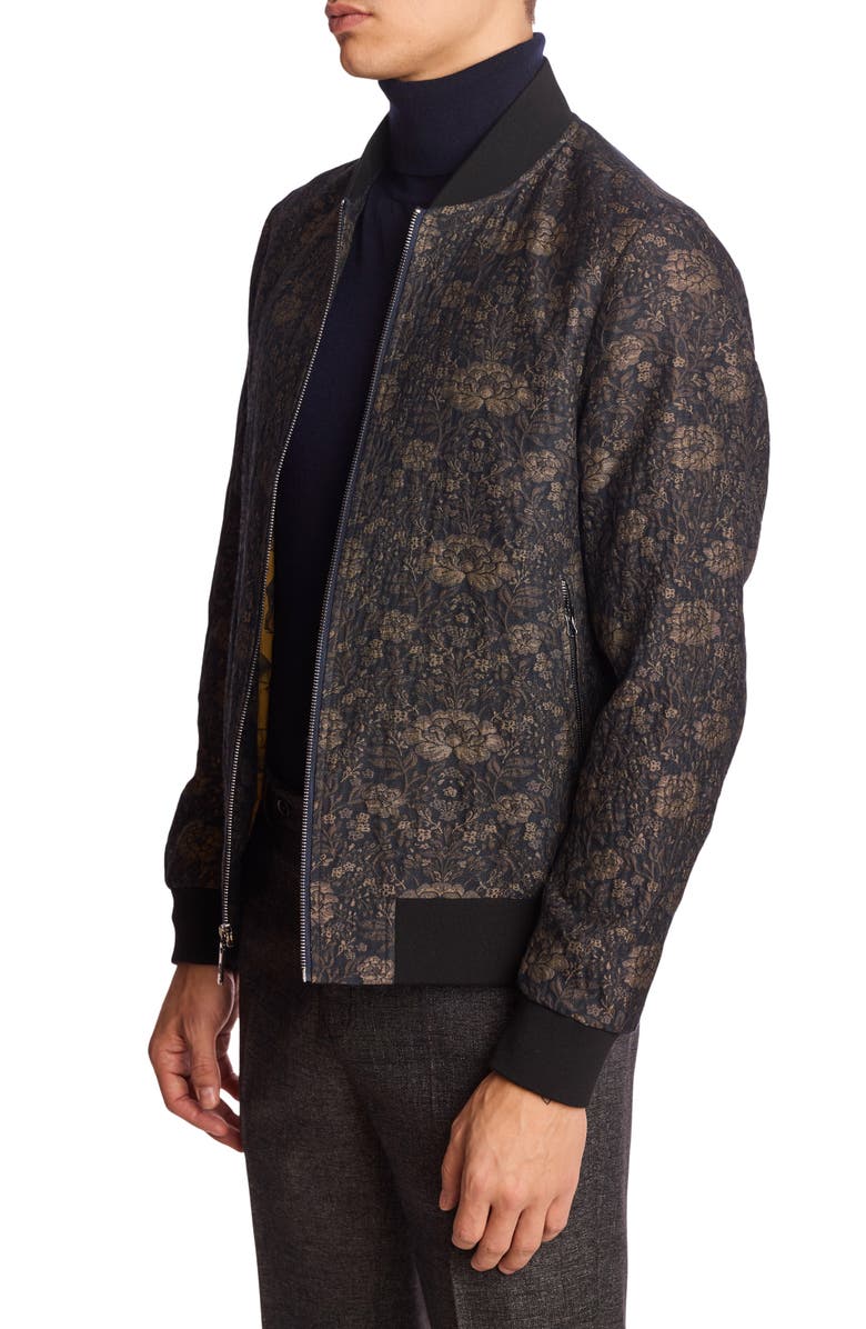 PAISLEY & GRAY Hyde Bomber Jacket, Alternate, color, Blue Multi