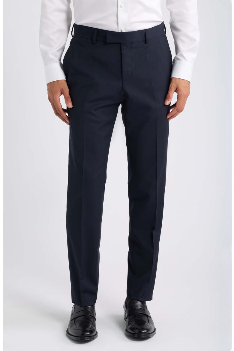 Huge Stretch Virgin Wool Double Breasted Suit, Alternate, color, DARK BLUE