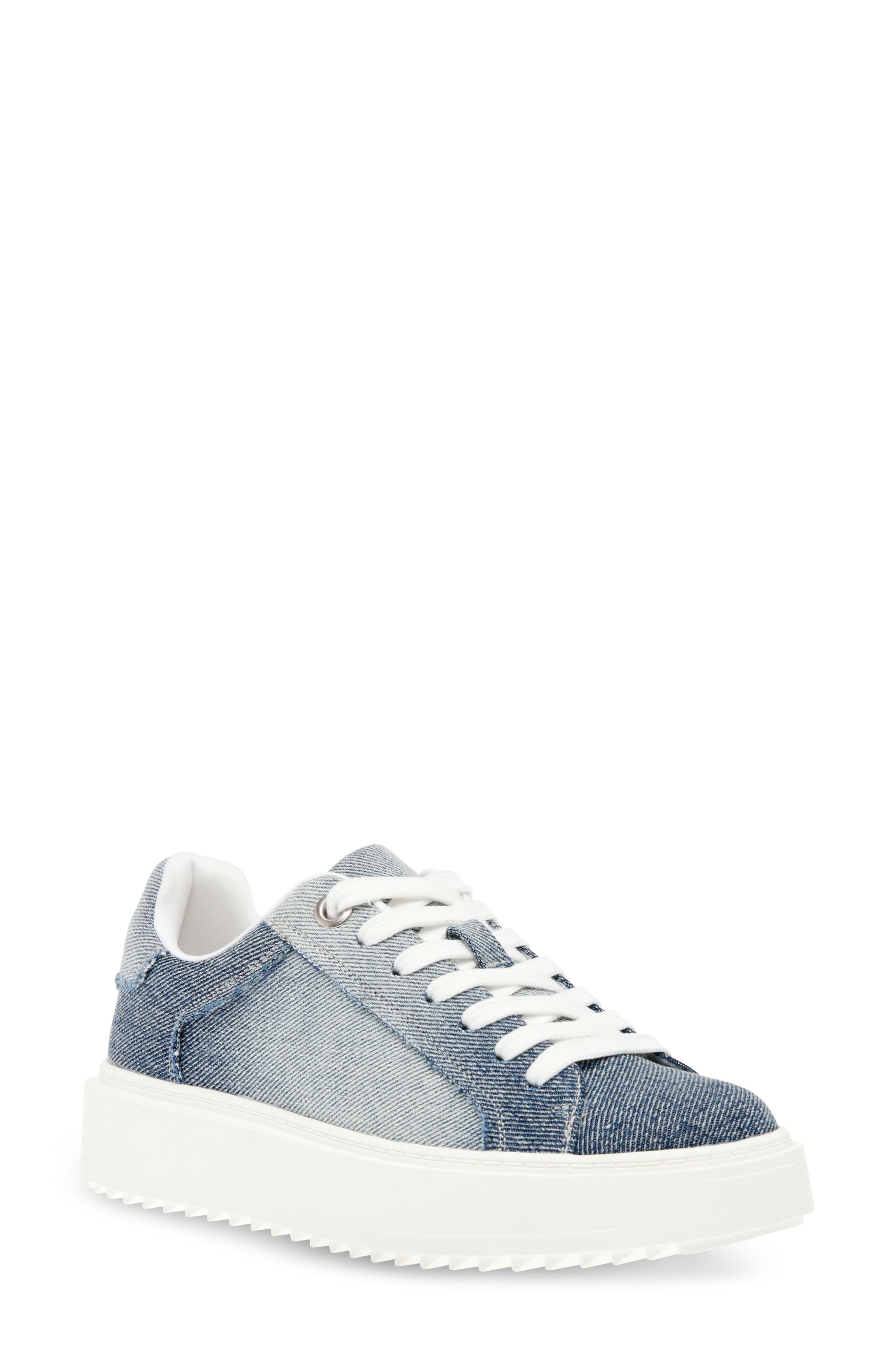 Charlie Platform Sneaker, Main, color, DENIM