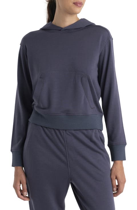 Crush Rib Trim Hoodie