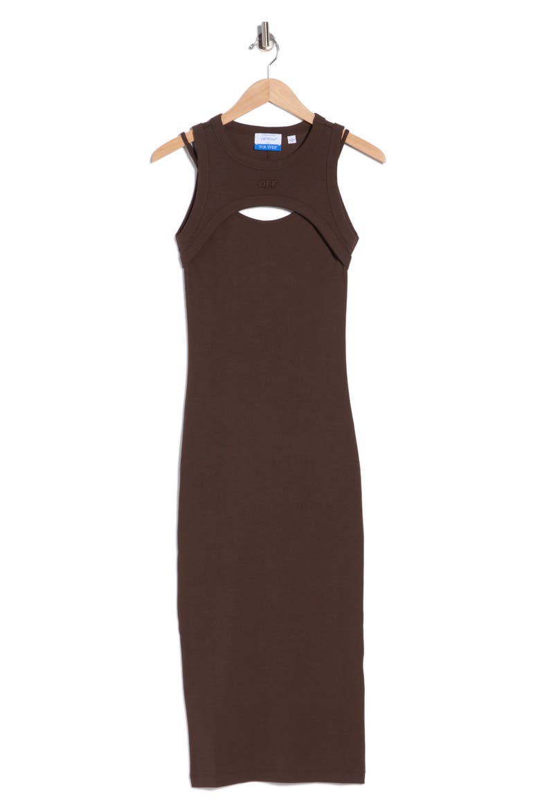 Cutout Dress, Alternate, color, SEAL BROWN