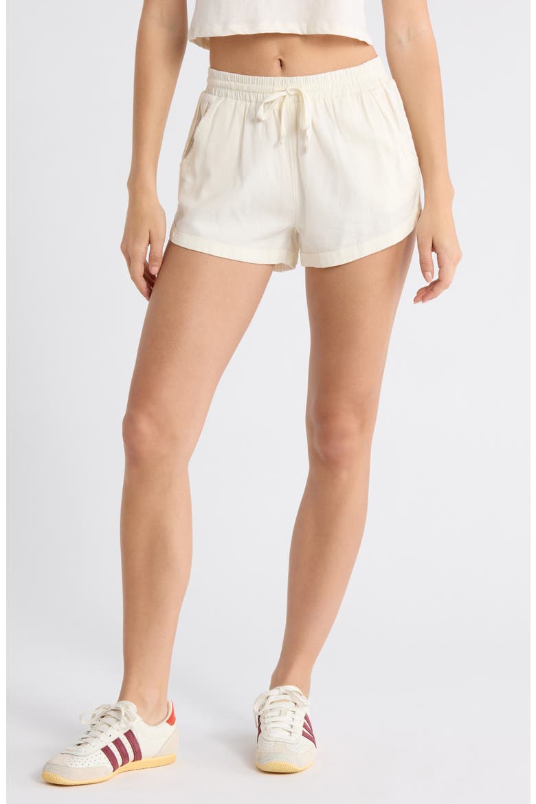 Road Trippin Drawstring Shorts, Main, color, SALT CRYSTAL
