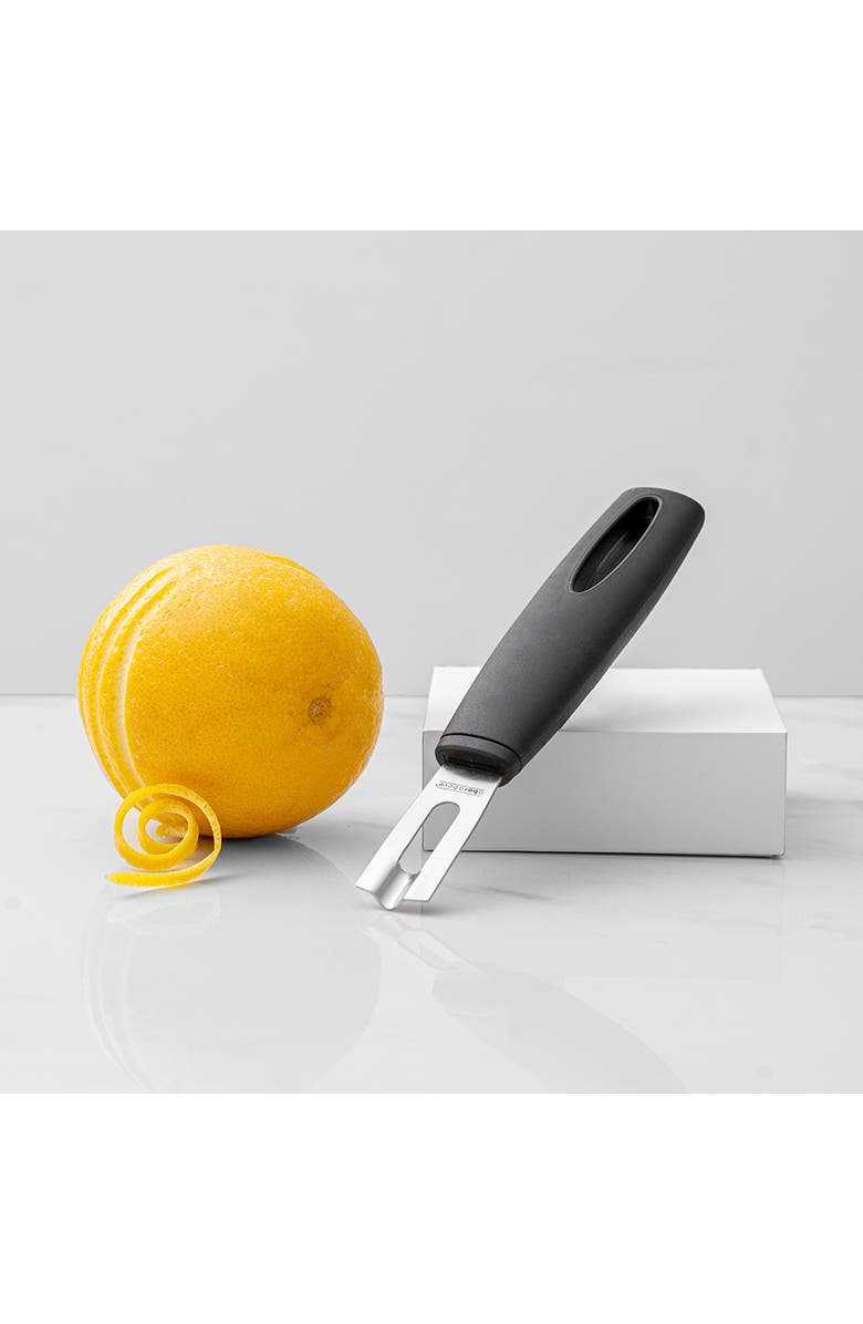 A Bar Above Stainless Steel Channel Knife with Black Handle, Alternate, color, Black