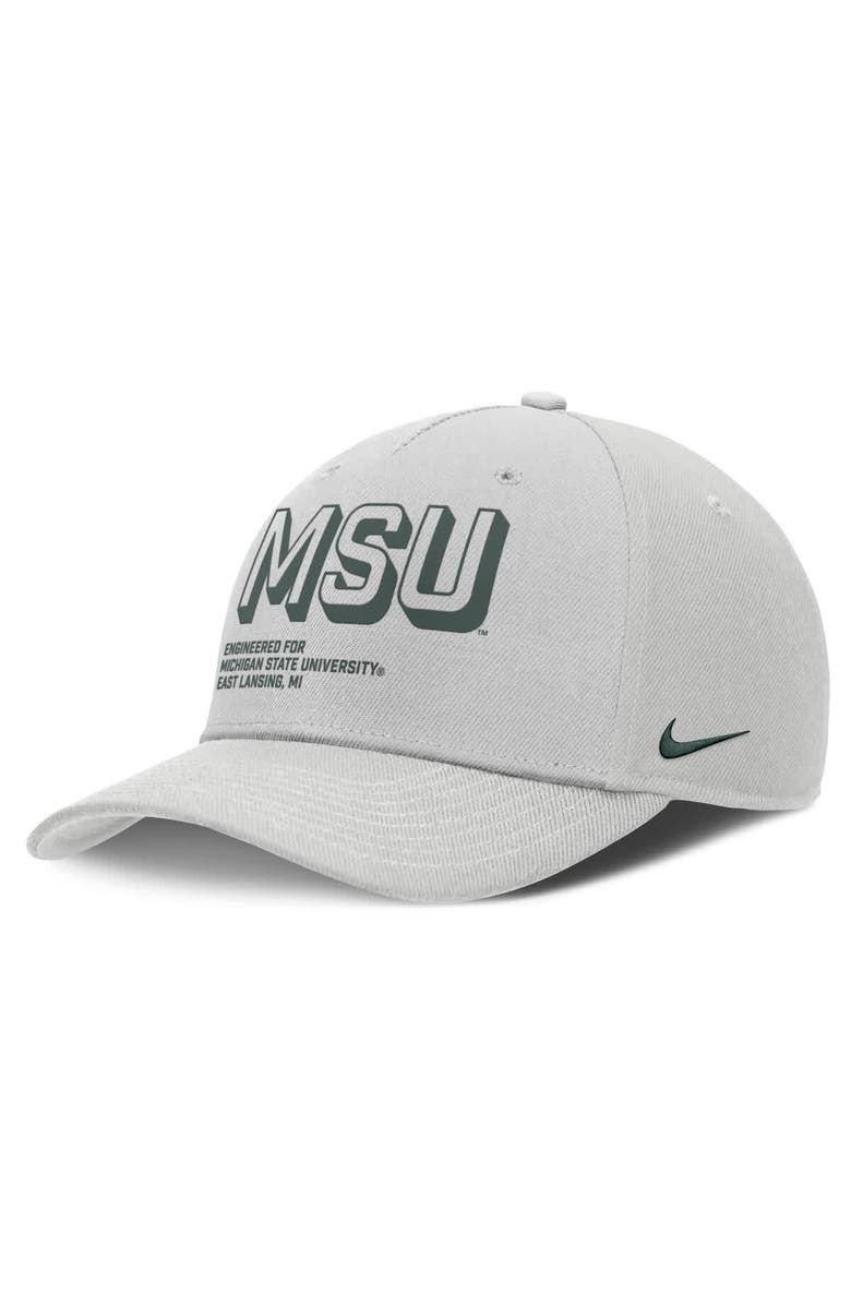 Nike Men's Nike Gray Michigan State Spartans 2025 Sideline Dust Pinched Rise Adjustable Hat, Main, color, Gray