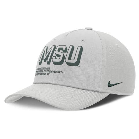 Men's Nike Gray Michigan State Spartans 2025 Sideline Dust Pinched Rise Adjustable Hat