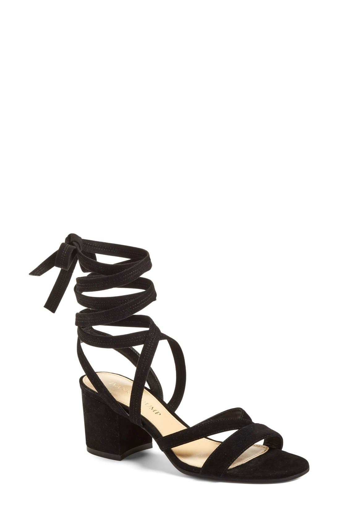 Ivanka Trump 'Ellyn' Lace-Up Sandal, Main, color, 
