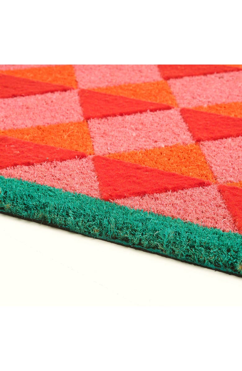 Zsa Zsa Zsu Kerala Coir Doormat 18" x 30", Alternate, color, Pink