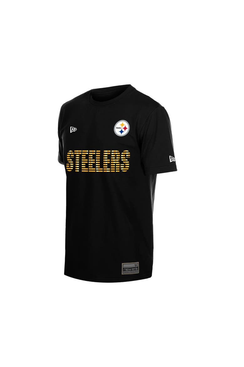 Men's New Era  Black Pittsburgh Steelers Match T-Shirt, Alternate, color, Black
