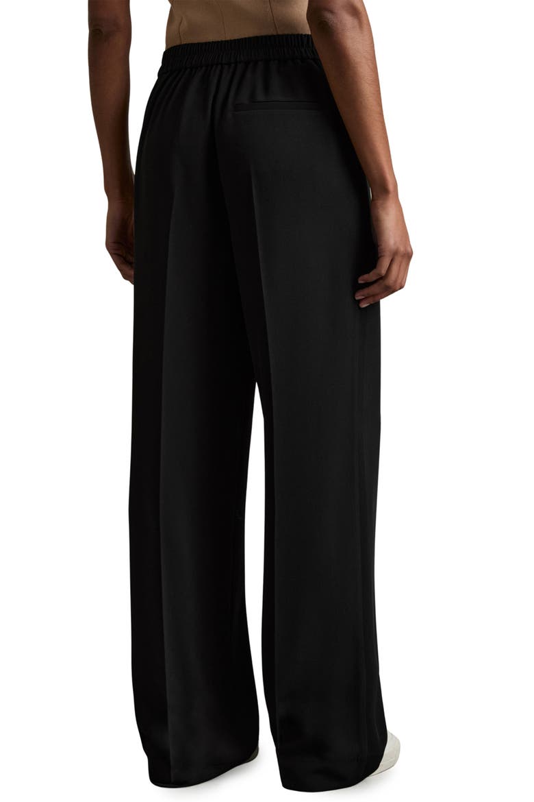 Eden Pleated Wide Leg Pants, Alternate, color, BLACK