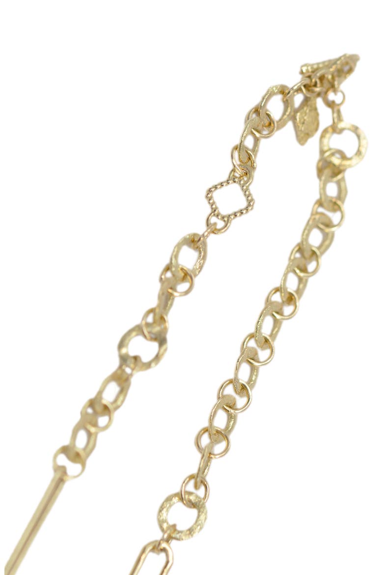 Sueno Paper Clip Chain Necklace, Alternate, color, GOLD