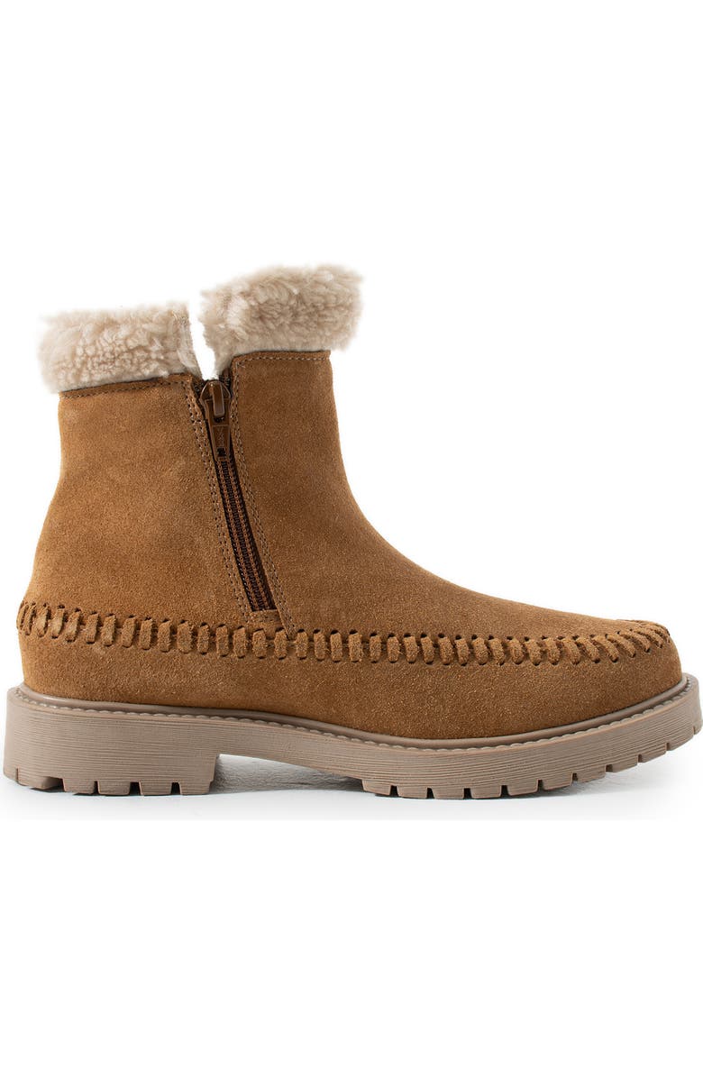 Jelavu Jennie Faux Shearling Lined Whipstitch Boot, Alternate, color, Cognac