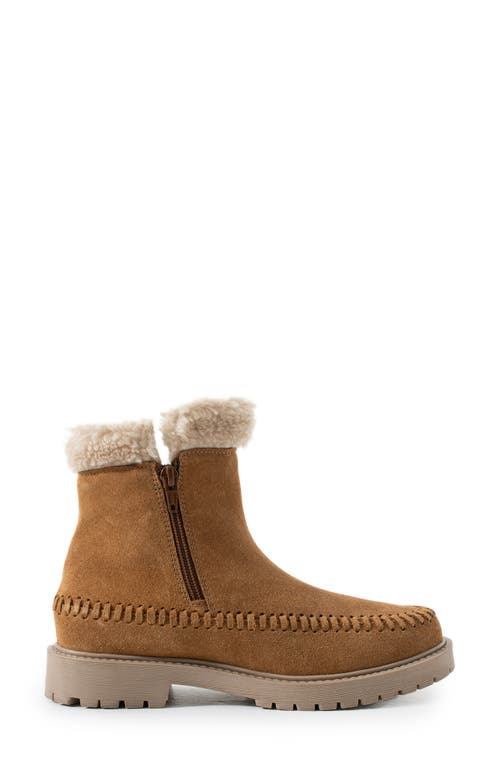 Jelavu Jennie Faux Shearling Lined Whipstitch Boot In Brown
