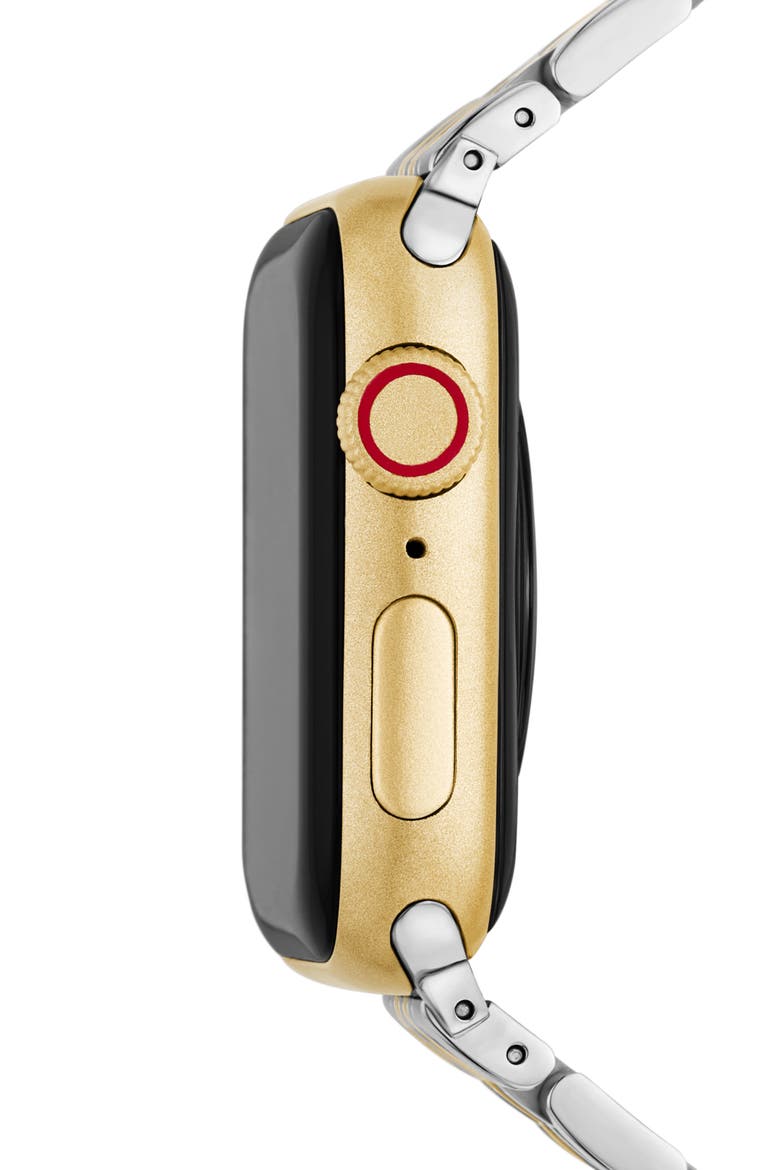 Tapered Apple Watch® Bracelet Watchband, Alternate, color, TWO TONE