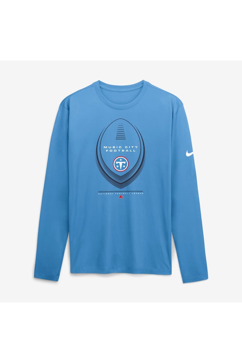 Men's Nike Light Blue Tennessee Titans Legend Icon Dri-FIT Long Sleeve T-Shirt, Alternate, color, Light Blue