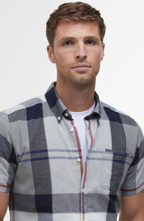 Barbour Doughill Regular Fit Short Sleeve Shirt In Bleached Pine Tartan
