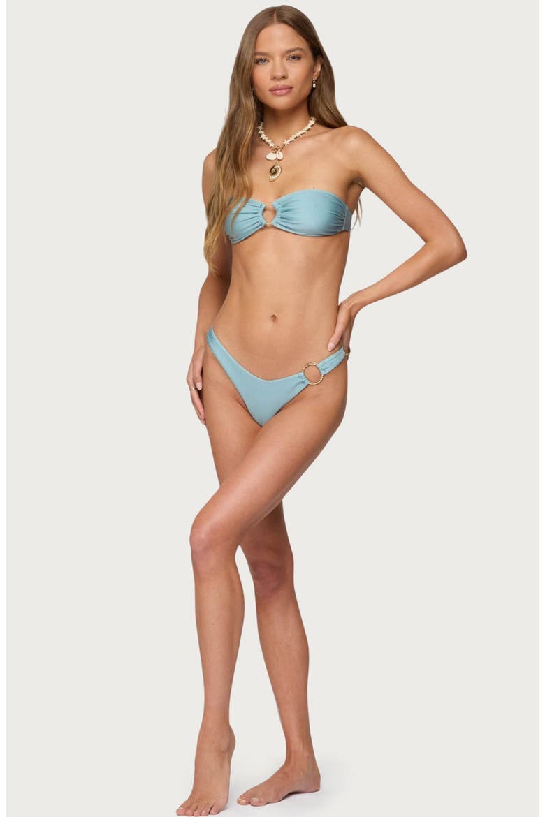 Mesa O-Ring Bandeau Bikini Top, Alternate, color, LIGHT-BLUE
