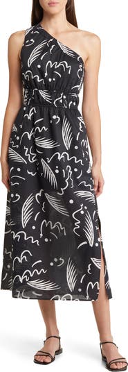 strapless open back dress Rails Selani One Shoulder Dress  BLU'S