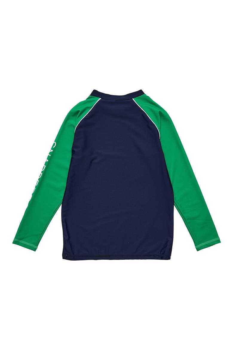 Kids' Wave Long Sleeve Rashguard, Alternate, color, BLUE