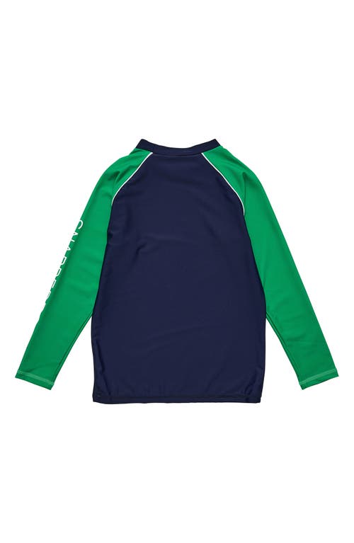 Snapper Rock Kids' Wave Long Sleeve Rashguard In Blue