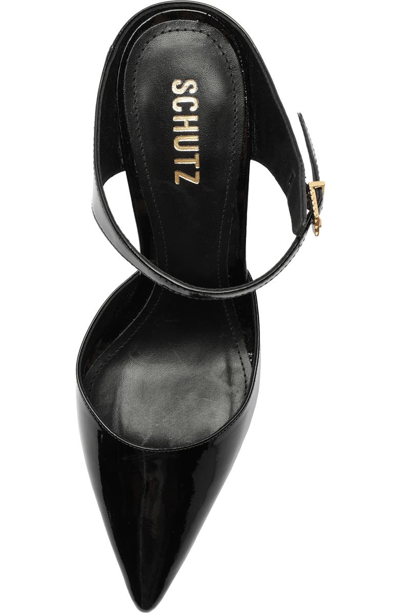 Schutz Laura Ankle Strap Pointed Toe Mule, Alternate, color,